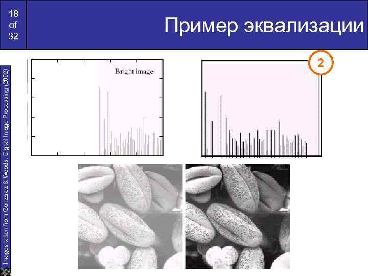 Images taken from Gonzalez & Woods, Digital Image Processing (2002) 18 of 32 Пример
