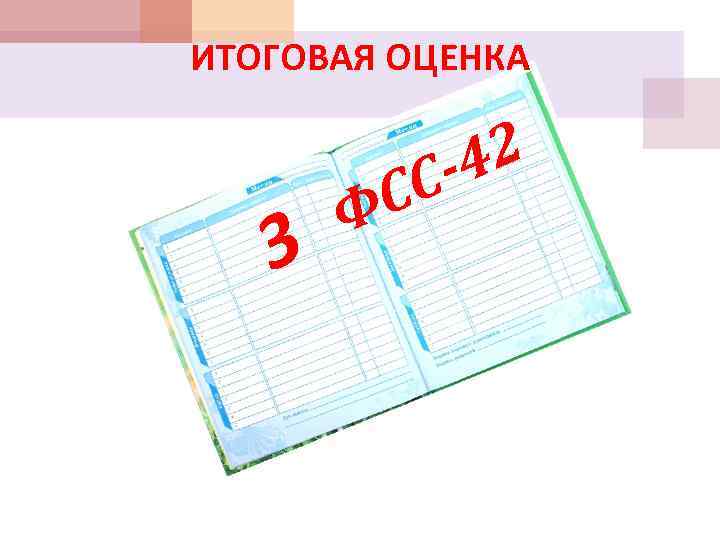 ИТОГОВАЯ ОЦЕНКА 3 Ф 42 СС 