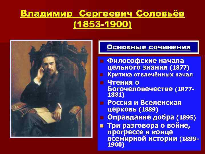 Соловьев философия кратко