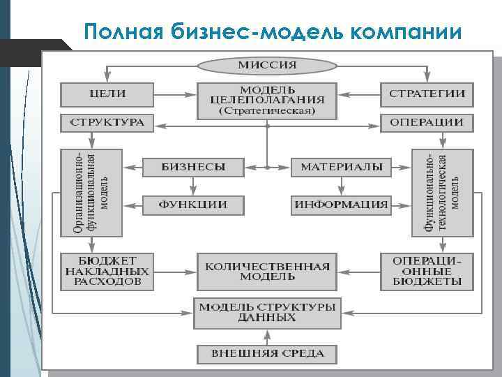 Полная бизнес-модель компании 