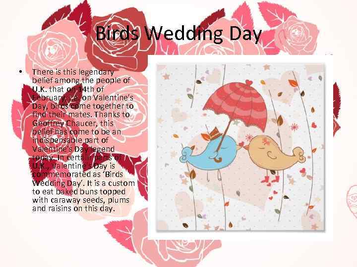 Birds Wedding Day • There is this legendary belief among the people of U.