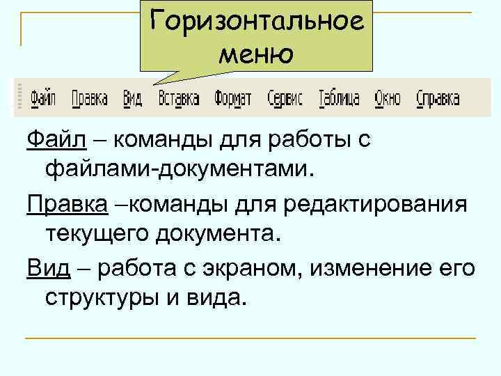 В каком меню собраны команды с помощью которых мы работаем с файлами документами