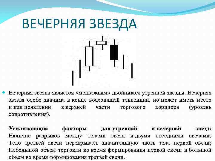 ВЕЧЕРНЯЯ ЗВЕЗДА Вечерняя звезда является «медвежьим» двойником утренней звезды. Вечерняя звезда особо значима в