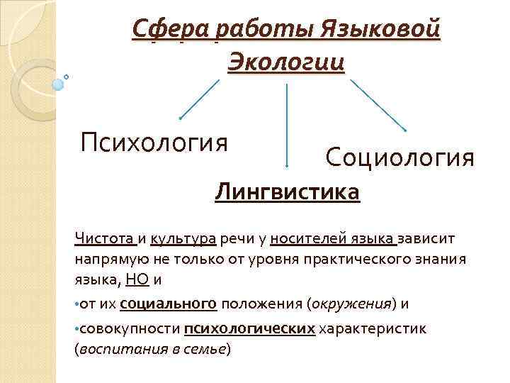 Лингвистика социология психология. Сферы языка.