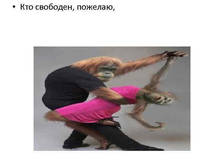  • Кто свободен, пожелаю, 
