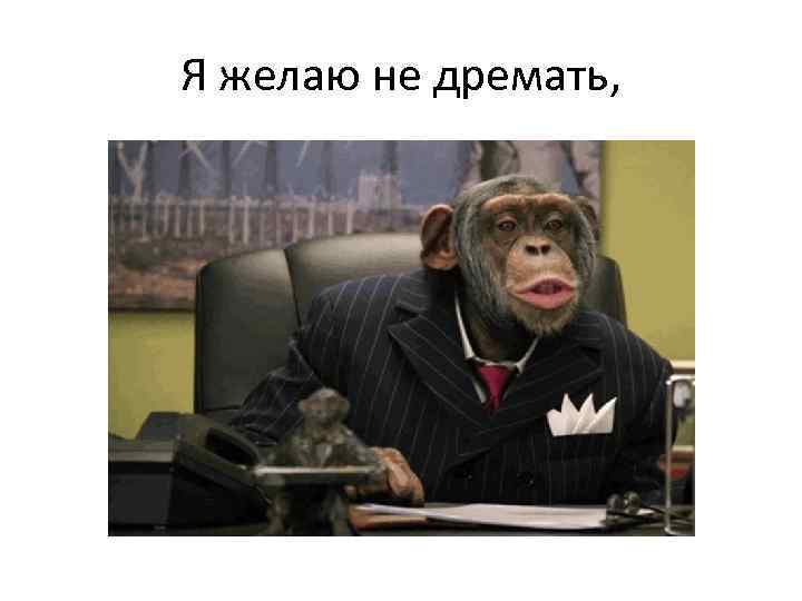 Я желаю не дремать, 