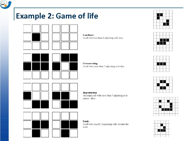 Example 2: Game of life 
