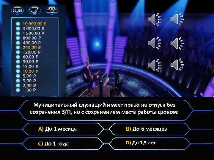 Муниципальный служащий имеет право на отпуск без сохранения З/П, но с сохранением места работы