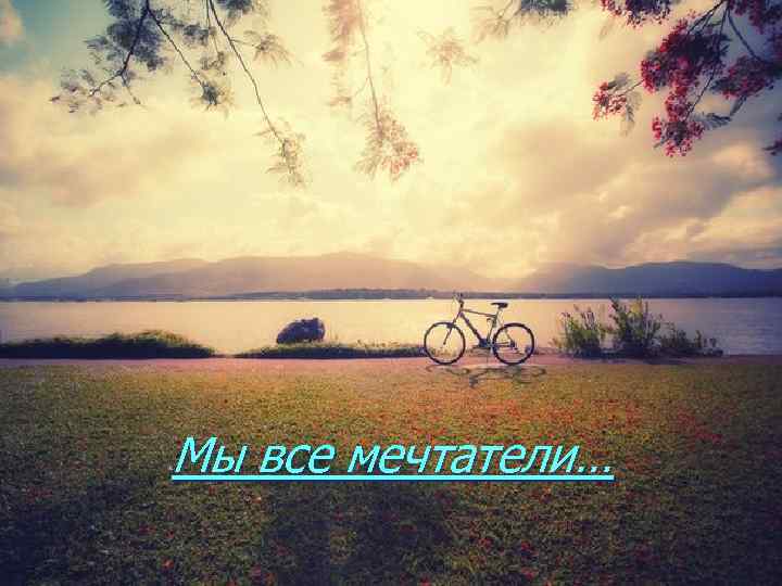 Мы все мечтатели… 