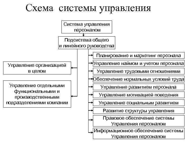 Система управления персоналом схема