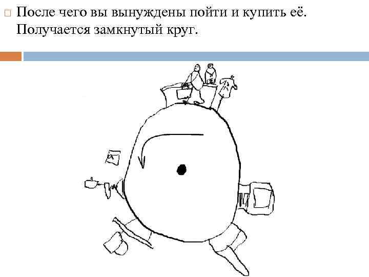  После чего вы вынуждены пойти и купить её. Получается замкнутый круг. НЕ ТО