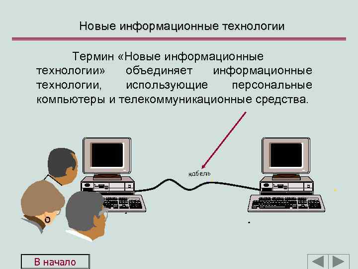 Новые информационные технологии Термин «Новые информационные технологии» объединяет информационные технологии, использующие персональные компьютеры и