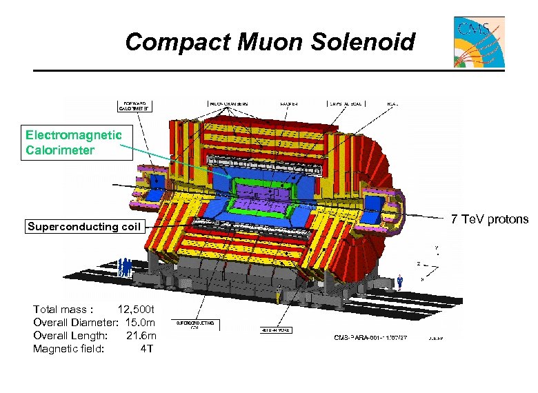 Compact Muon Solenoid Electromagnetic Calorimeter Superconducting coil Total mass : 12, 500 t Overall