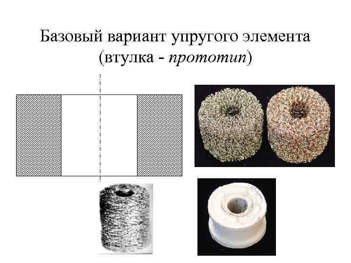 Базовый вариант упругого элемента (втулка - прототип) 