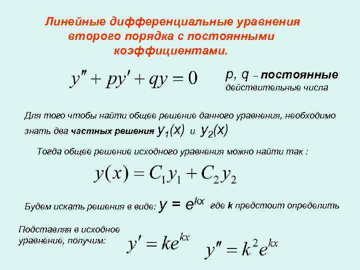 Решение линейного дифференциального уравнения второго порядка. Линейные диф уравнения 2 порядка. Алгоритм решения дифференциальных уравнений второго порядка. Дифференциальные уравнения второго порядка метод решения. Решение однородных дифференциальных уравнений 2 порядка.