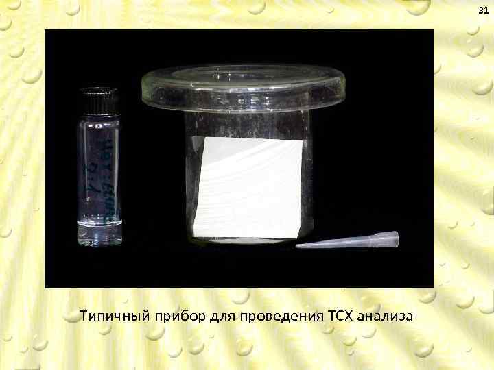 31 Типичный прибор для проведения ТСХ анализа 