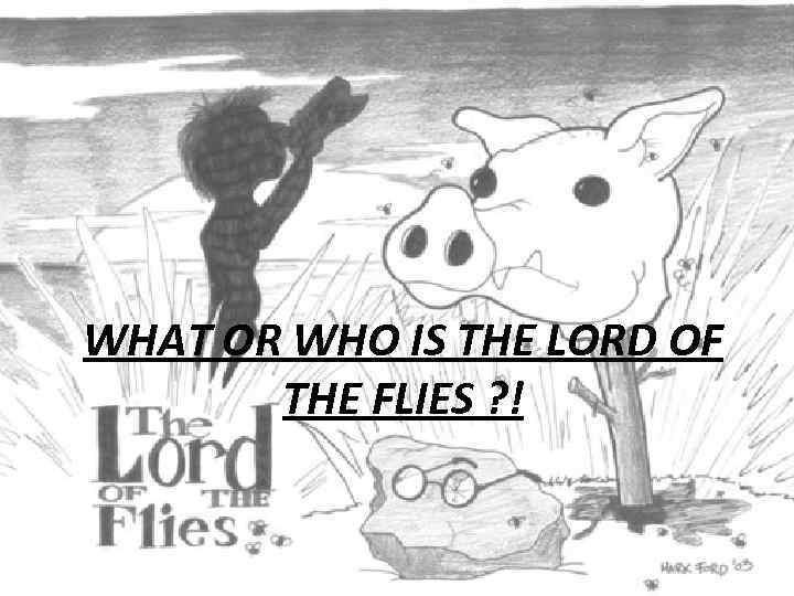 WHAT OR WHO IS THE LORD OF THE FLIES ? ! 