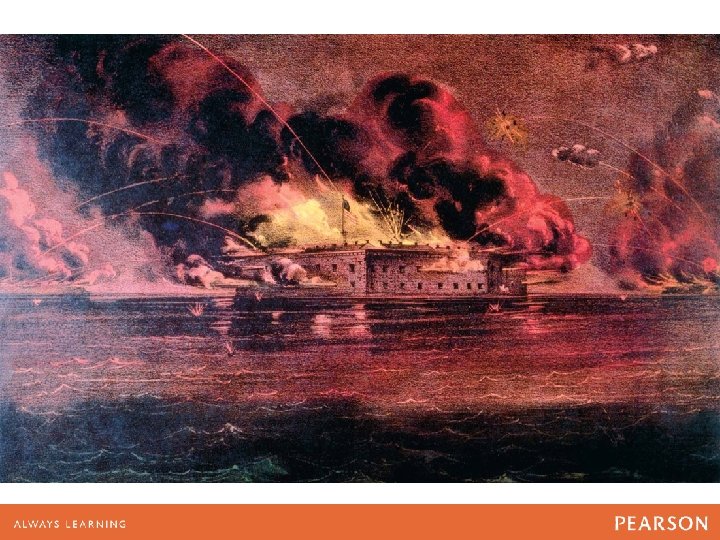 The opening moment of the Civil War. On April 12, 1861 