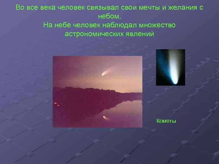 Во все века человек связывал свои мечты и желания с небом, На небе человек