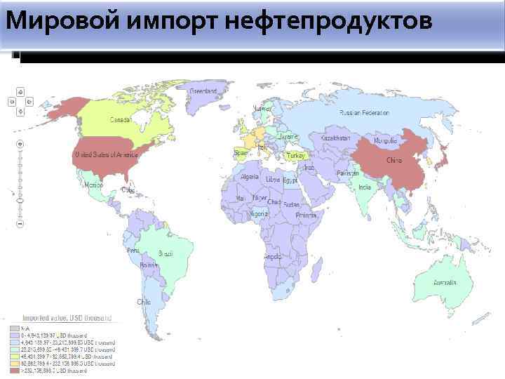 Мировой импорт нефтепродуктов 