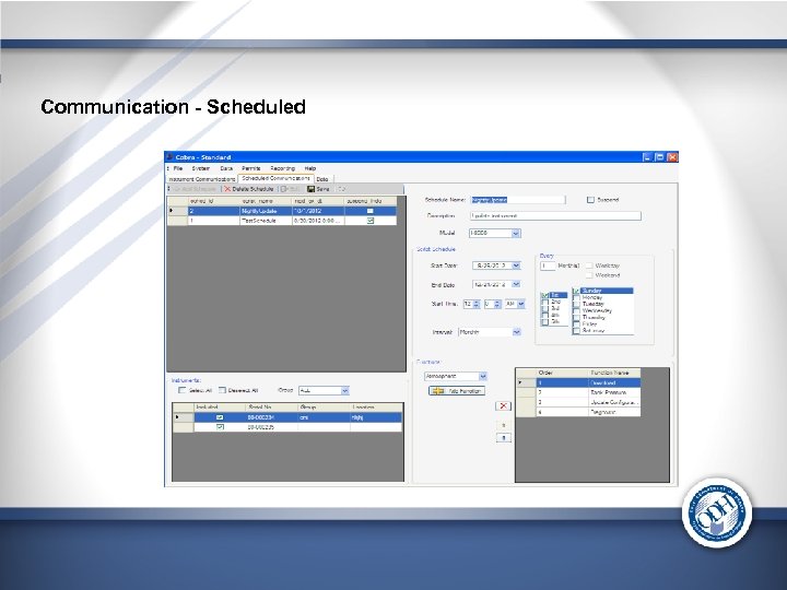 Communication - Scheduled 