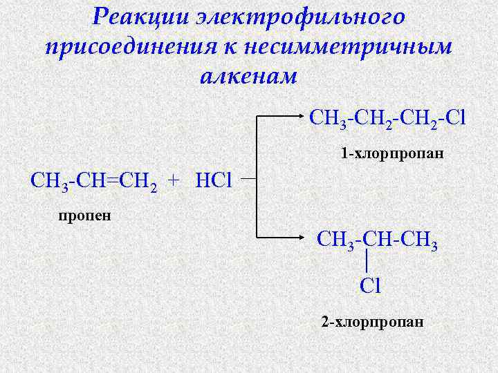 Пропен 2 хлорпропан реакция. Пропилен HCL. Пропилен плюс HCL. Пропен 2hcl. Реакции электрофильного присоединения алкадиенов.
