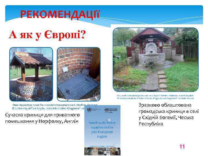 РЕКОМЕНДАЦІї А як у Європі? Зразково облаштована громадська криниця в селі у Східній Богемії,