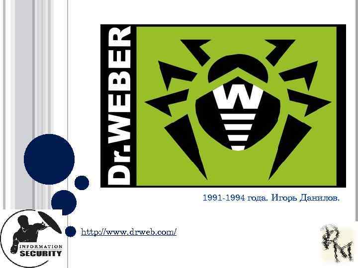 1991 -1994 года. Игорь Данилов. http: //www. drweb. com/ 