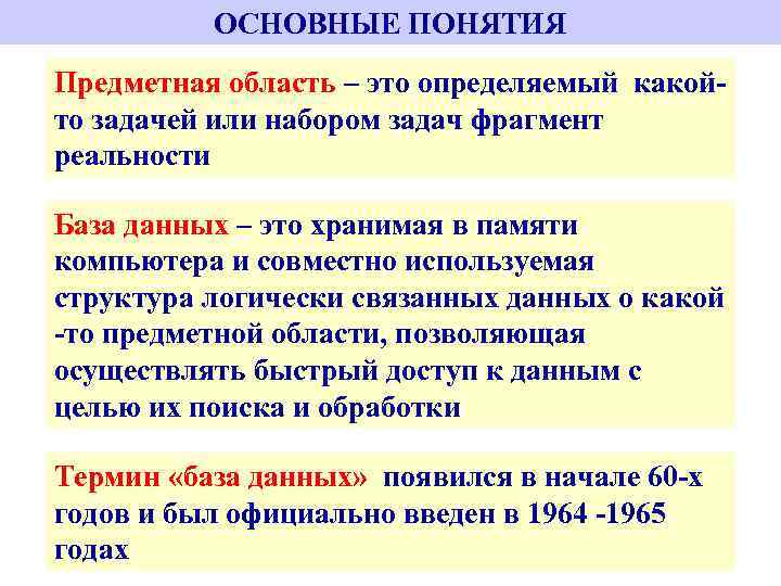 Область данных определение. Основные понятия предметной области. Предметная область. Предметная область задачи – это:. Понятие предметной области в информатике.