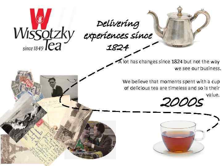 Delivering experiences since 1824 A lot has changes since 1824 but not the way