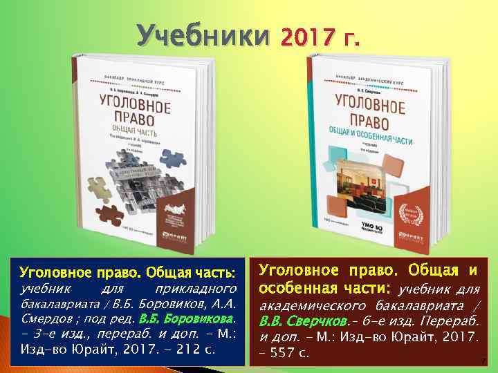 Учебные пособия 2017. Боровркрв особенная часть уголовное право. Сверчков в. - уголовное право общая и особенная части учебник.