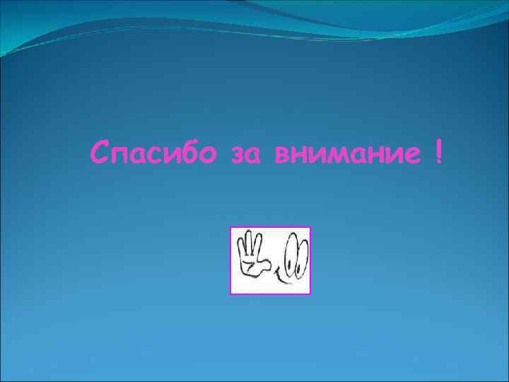 Спасибо за внимание ! 