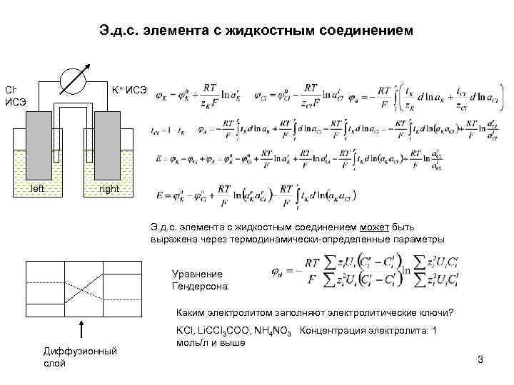 Схема гальванического элемента водородного электрода