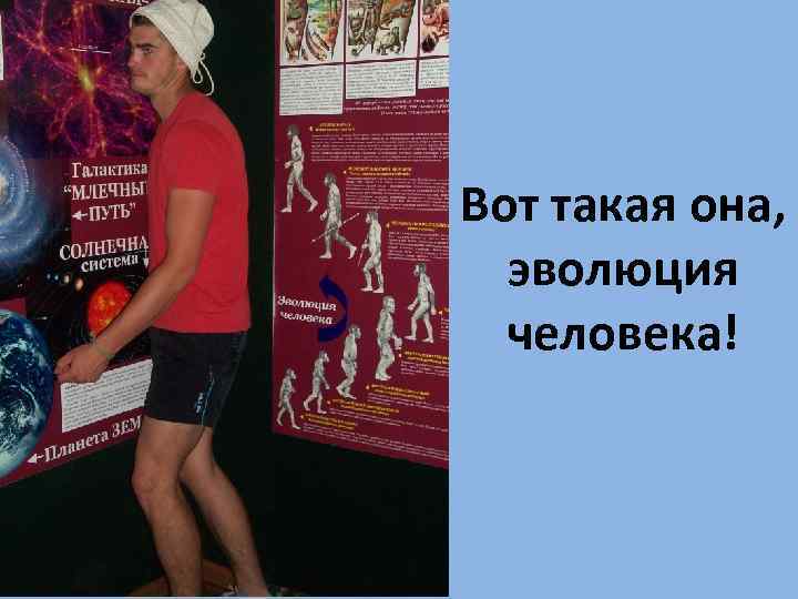 Вот такая она, эволюция человека! 