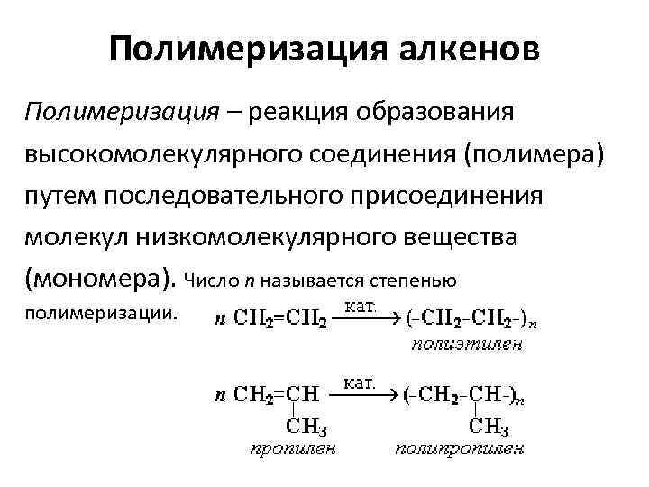 Реакция полимеризации фото