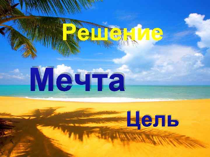 Решение Мечта Цель 