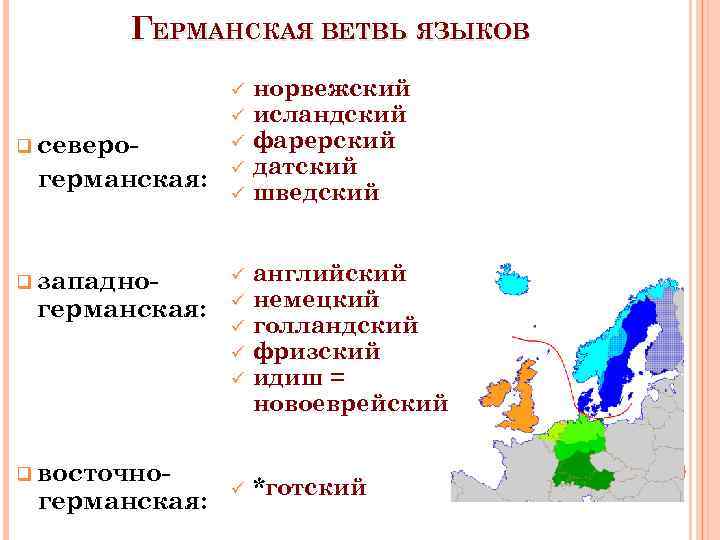 Западно германские языки