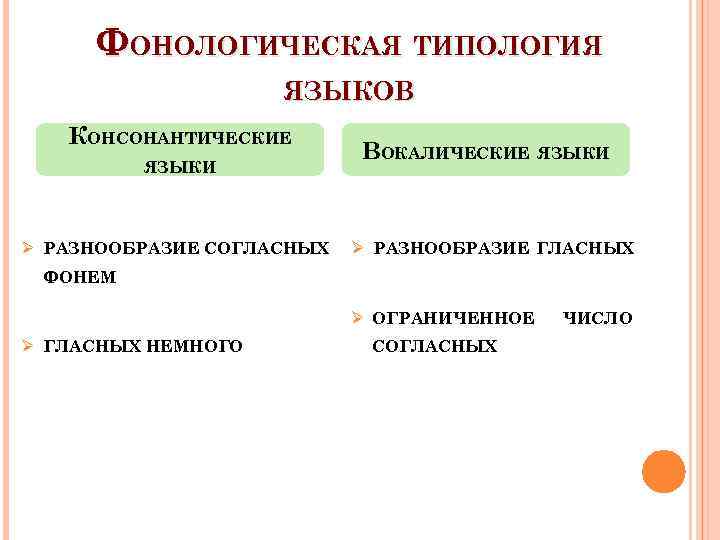 Фонологическая типология языков