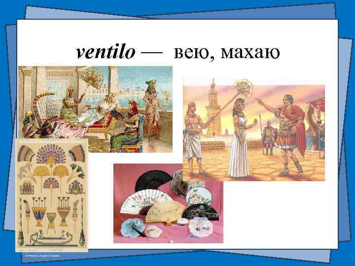 ventilo — вею, махаю © Фокина Лидия Петровна 