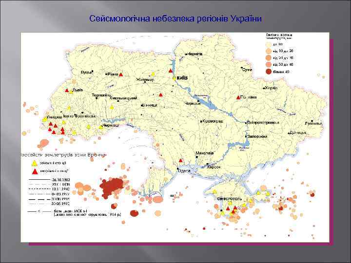 Сейсмологічна небезпека регіонів України 