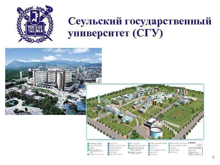 Сеульский государственный университет (СГУ) 9 