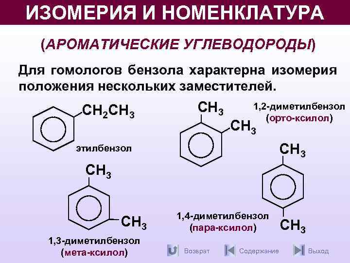 Арены 10 класс химия презентация