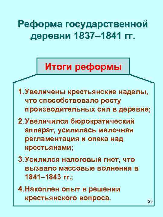 Реформа государственных крестьян. Реформа Киселёва 1837-1841. Инвентарная реформа Киселева 1837-1841. Реформа государственной деревни 1837-1841. Крестьянская реформа Киселева 1837-1841.