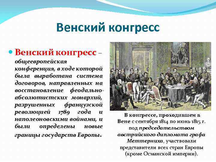 Международные отношения в 1815 1875 годах презентация 8 класс