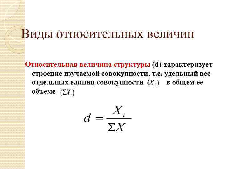 Индекс это относительная величина являющаяся результатом