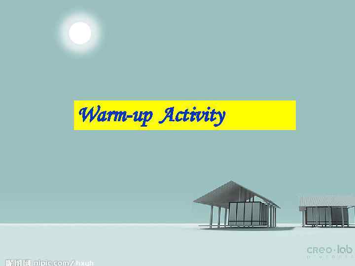 Warm-up Activity 