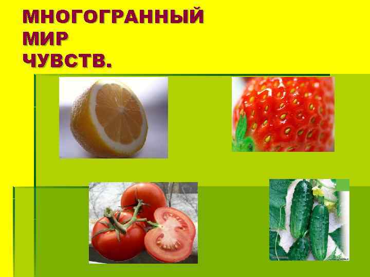 МНОГОГРАННЫЙ МИР ЧУВСТВ. 