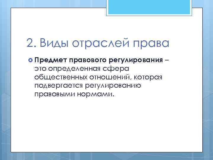 Регулирует определенную сферу общественных отношений какое право?