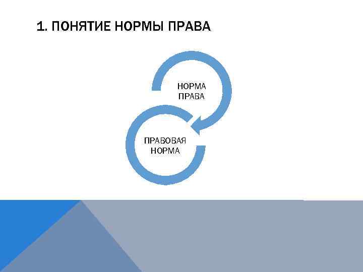 1. ПОНЯТИЕ НОРМЫ ПРАВА НОРМА ПРАВОВАЯ НОРМА 