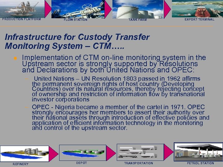 Saab Rosemount Tank Radar AB PRODUCTION PLATFORM FLOW STATION TANK FARM EXPORT TERMINAL Infrastructure